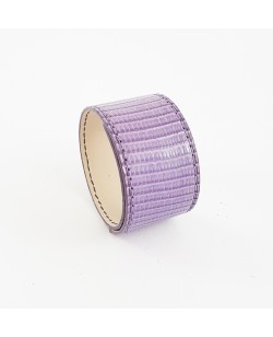 Bracelet manchette lézard violet
