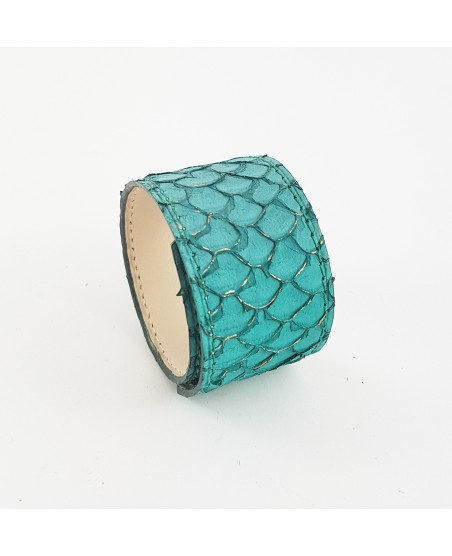 Bracelet manchette tilapia turquoise Bracelet manchette tilapia turquoise