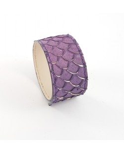 Bracelet manchette tilapia violet