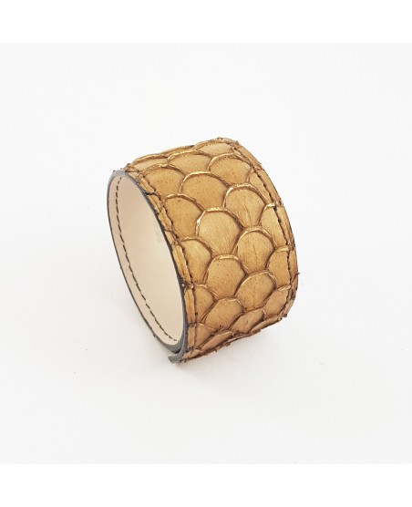 Bracelet manchette tilapia camel Bracelet manchette tilapia camel