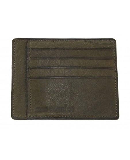 Porte-cartes veau kaki Porte-cartes veau kaki