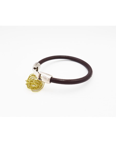 bracelet homme marron