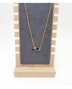 collier bleu