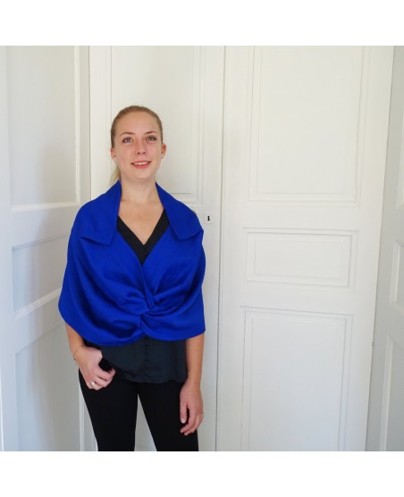 cape veste bleu roi cape veste bleu roi