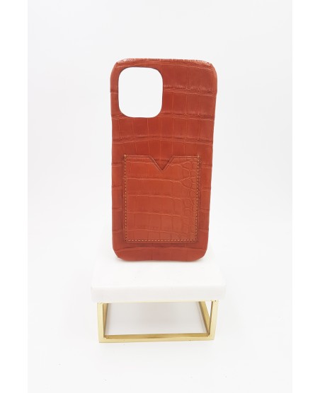 Coque Iphone card holder en alligator de Louisiane