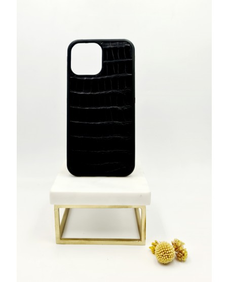 Coque Iphone "Racing" 13 pro max alligator noir Coque Iphone "Racing" 13 pro max alligator noir